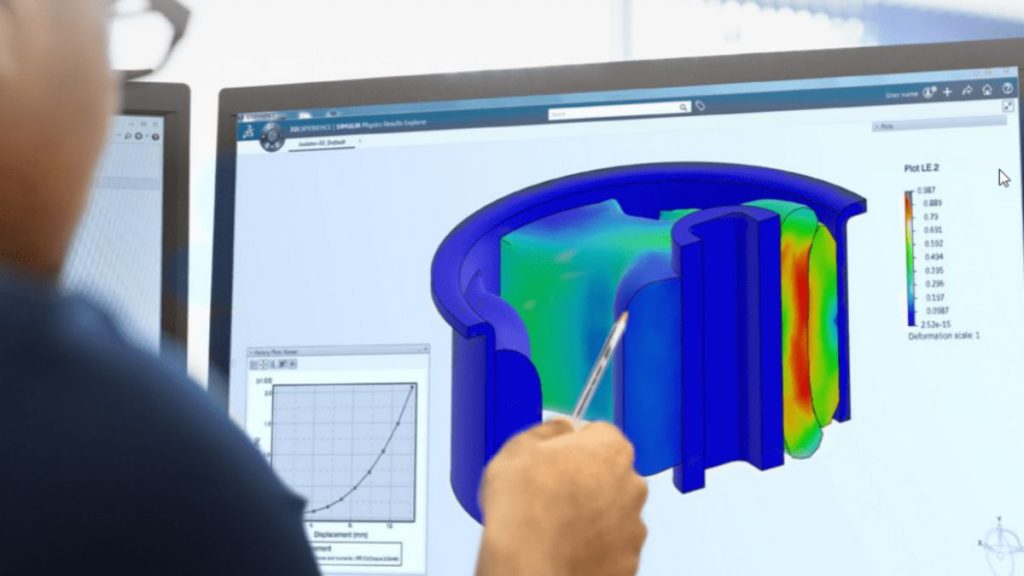 Symulacja temperatury na platformie 3DEXPERIENCE