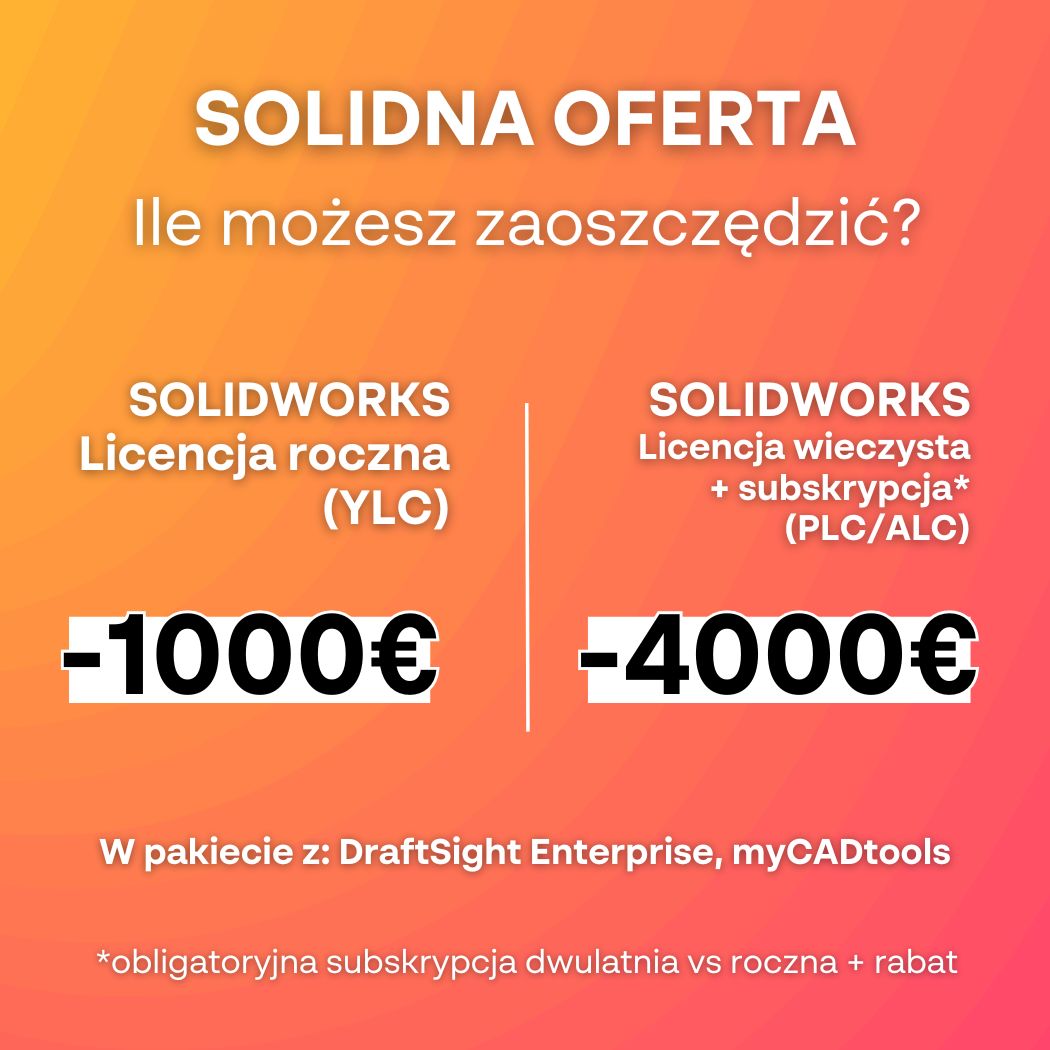 Porównanie dostępnych pakietów w SOLIDNEJ OFERCIE na SOLIDWORKS