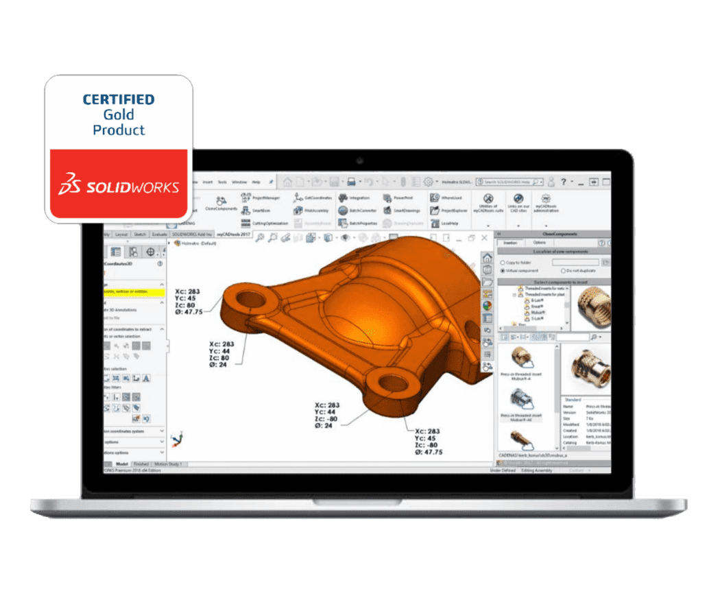 Znak Gold Certified Product, czyli certyfikowany dodatek do SOLIDWORKS