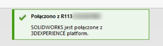 Monit o połączeniu SOLIDWORKS z platformą 3DEXPERIENCE