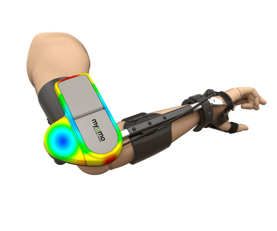 Model ramienia wykonany w SOLIDWORKS Plastics