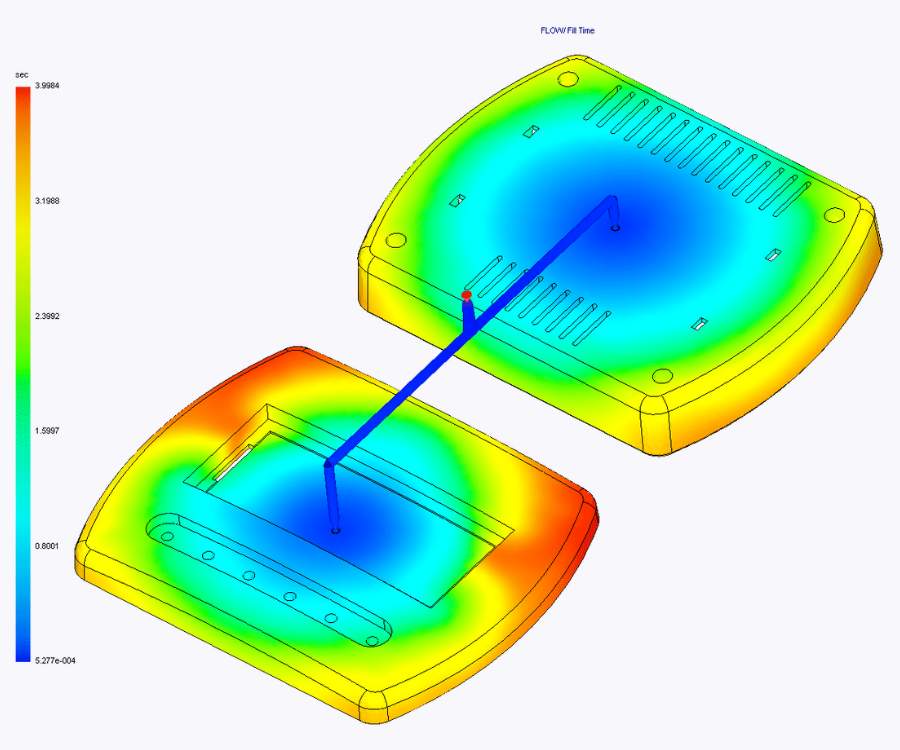 Symulacja wtryskiwania w SOLIDWORKS Plastics